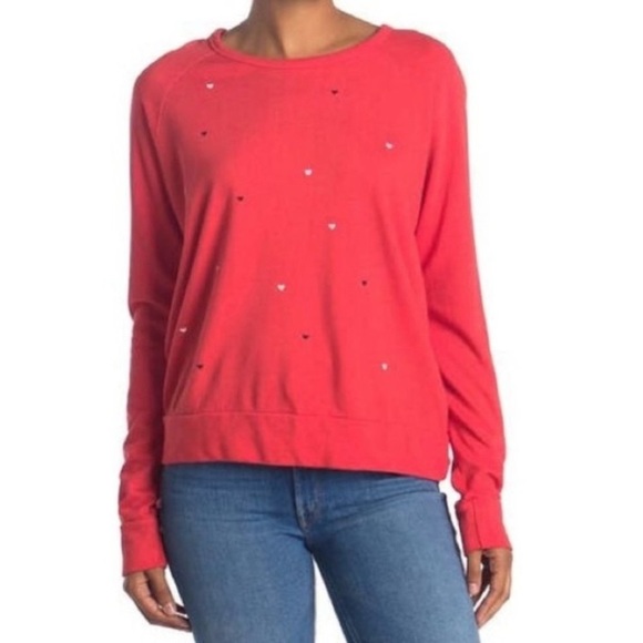 Sundry Tops - NWT Sundry Hearts Crewneck